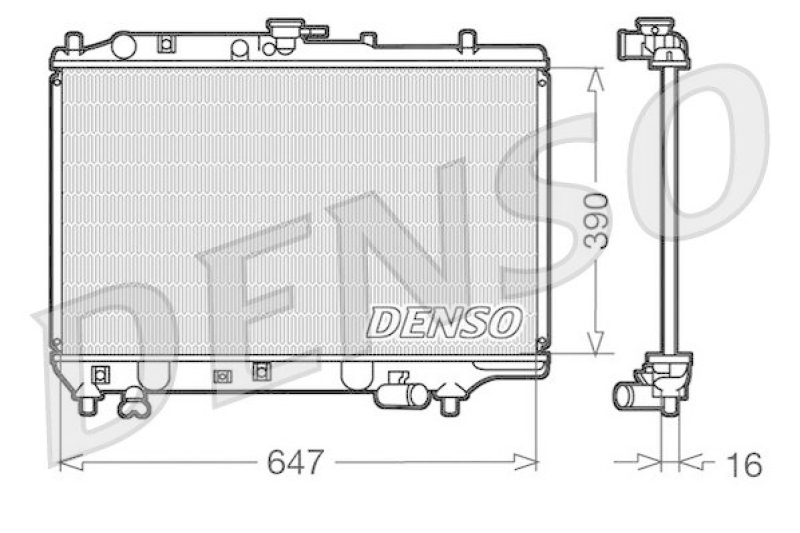 DENSO DRM44006 Kühler MAZDA 323 C IV (BG) 1.3 16V (1989 - 1994)