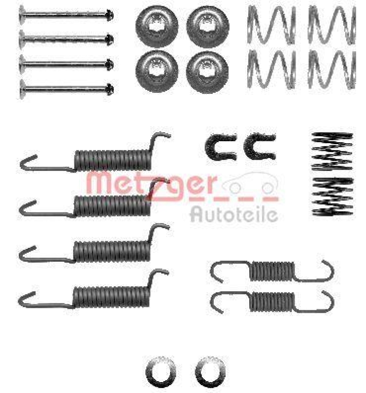 METZGER 105-0016 Zubehörsatz, Feststellbremsbacken für OPEL