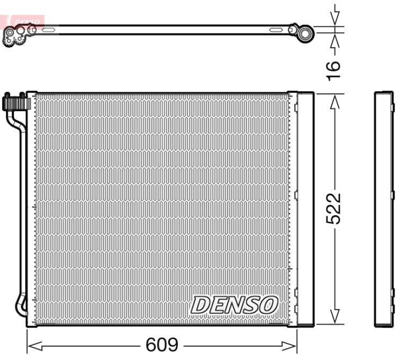 DENSO DCN05034 Kondensator A/C BMW X5 (F15, F85) M 50 d 3.0 (01-18)