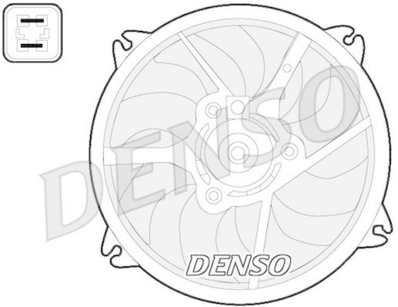 DENSO DER07006 Kühlerlüfter CITROËN XSARA PICASSO (N68) 1.8 16V (2000 - )