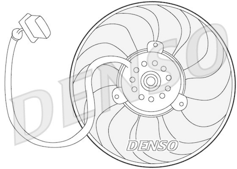 DENSO DER32004 Kühlerlüfter VW GOLF IV Variant (1J5) 1.9 TDI (2000 - 2006)