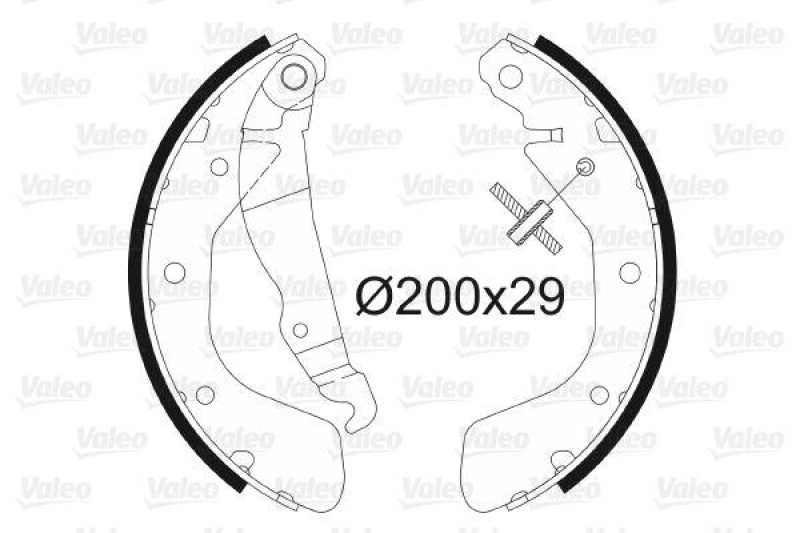 VALEO 562077 Bremsbacken-Satz