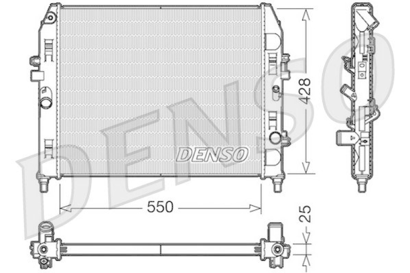 DENSO DRM44008 Kühler MAZDA MX-5 III (NC) 1.8 (2005 - )