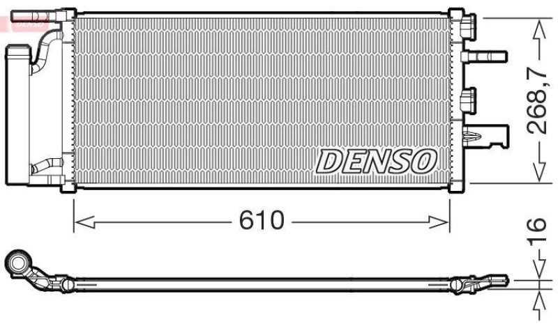 DENSO DCN05036 Kondensator A/C BMW X1 (F48) 25 xi (15-)