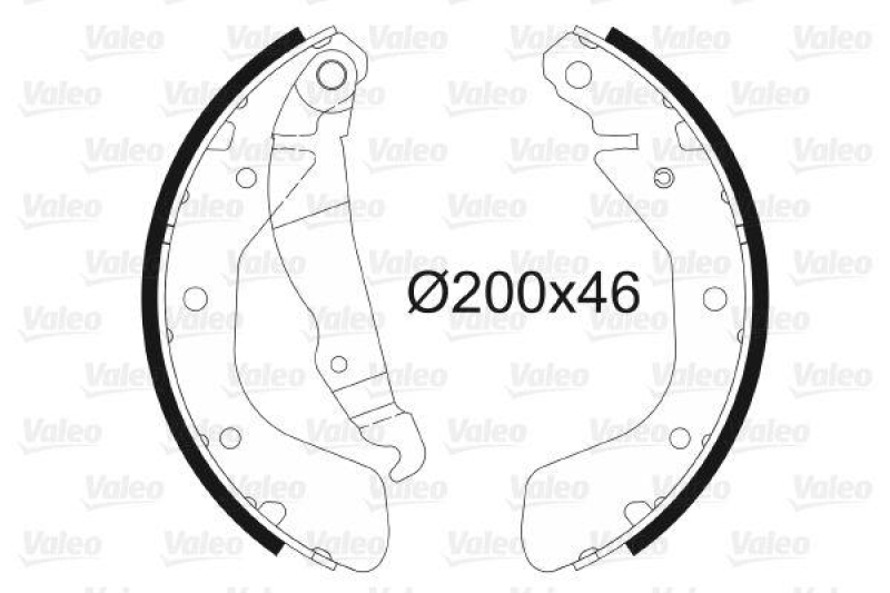 VALEO 562078 Bremsbacken-Satz