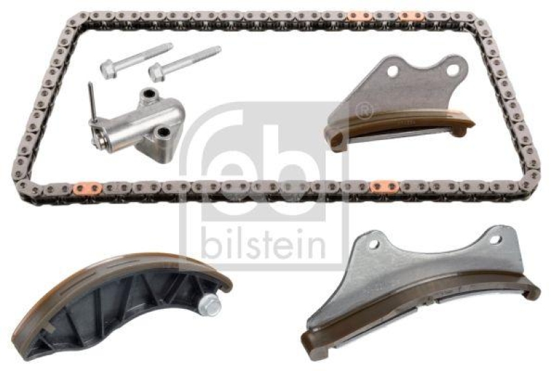 FEBI BILSTEIN 106740 Steuerkettensatz für Nockenwelle, mit Gleitschienen und Kettenspanner für Opel