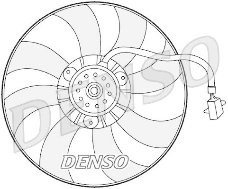 DENSO DER32007 Kühlerlüfter SKODA FABIA Combi (6Y5) 1.4 TDI (2003 - 2007)