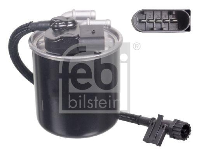 FEBI BILSTEIN 100474 Kraftstofffilter mit Heizung für Mercedes-Benz