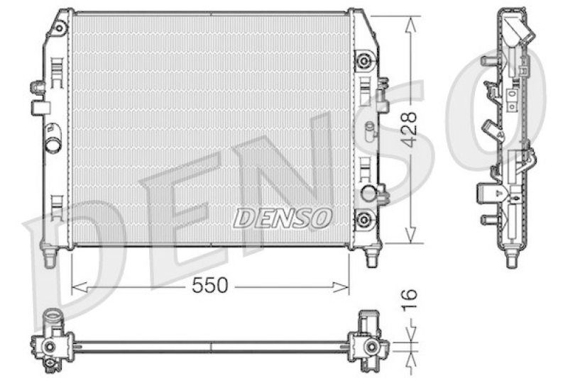 DENSO DRM44009 Kühler MAZDA MX-5 III (NC) 1.8 (2005 - )