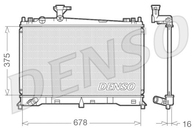 DENSO DRM44010 Kühler MAZDA 6 Station Wagon (GY) 1.8 (2002 - 2007)