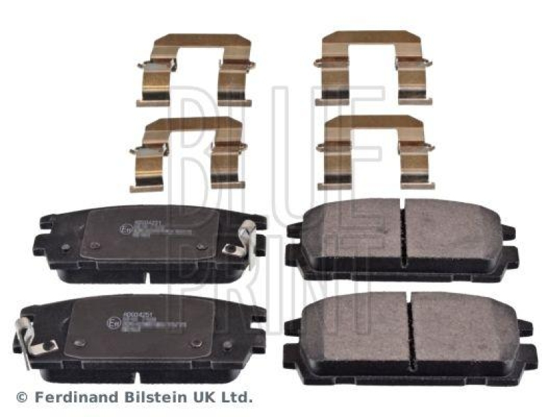 BLUE PRINT ADG04251 Bremsbelagsatz mit Anbaumaterial f&uuml;r HYUNDAI