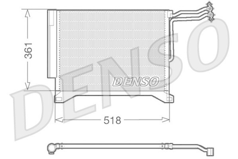 DENSO DCN05100 Kondensator A/C MINI MINI (R50, R53) One D (2003 - 2006)