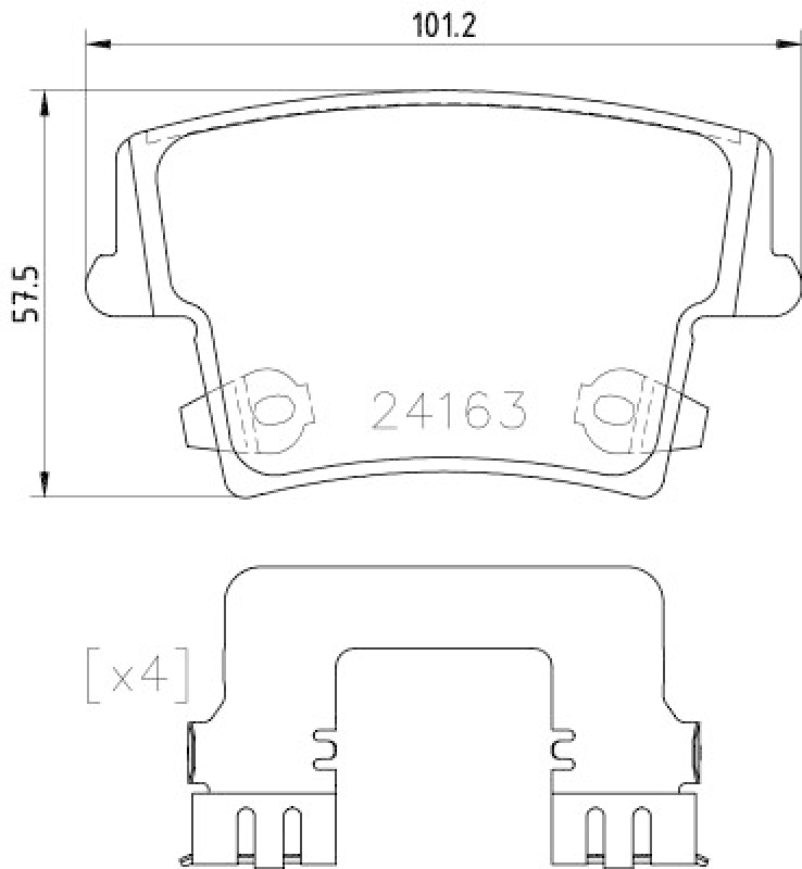 HELLA 8DB 355 025-051 Bremsbelagsatz Scheibenbremse