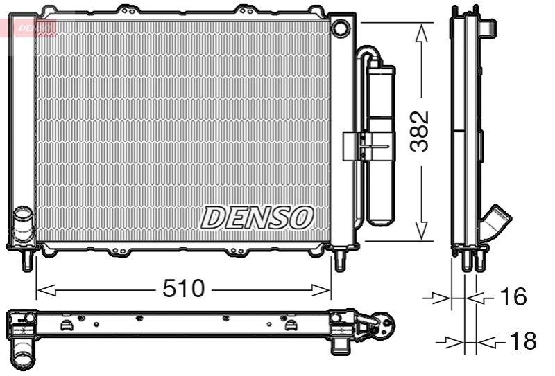 DENSO DRM23103 Kühler RENAULT OE Nr. 8200732379