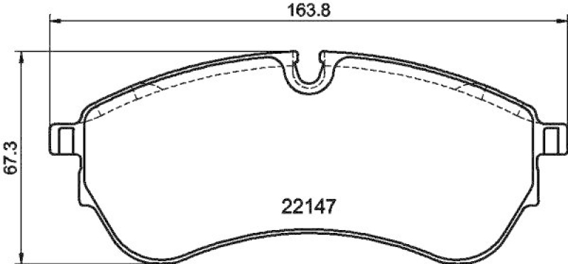 HELLA 8DB 355 045-801 Scheibenbremsbelagsatz