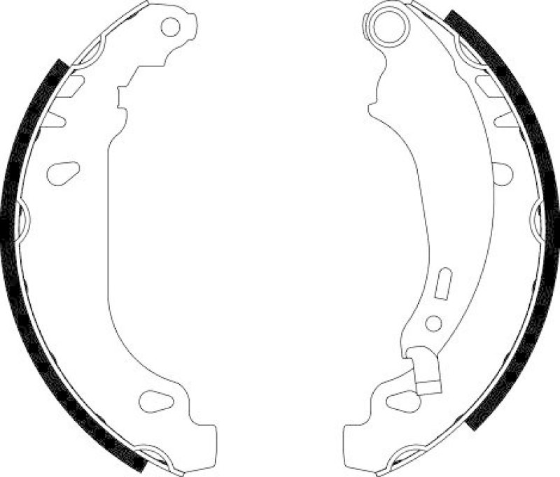 HELLA 8DB 355 002-261 Bremsbackensatz H9335