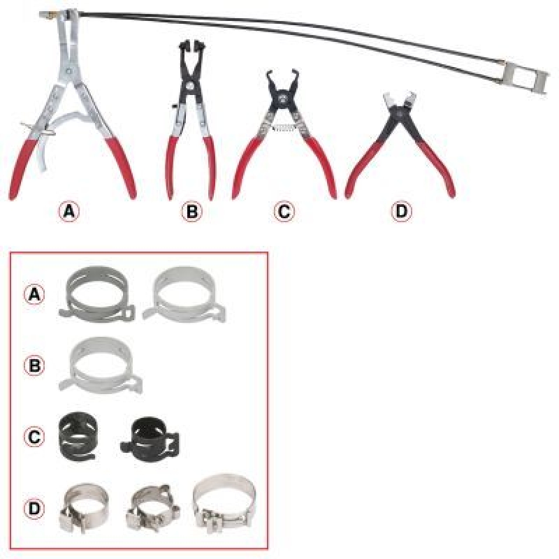 KS TOOLS 115.1104 Schlauchschellenzange