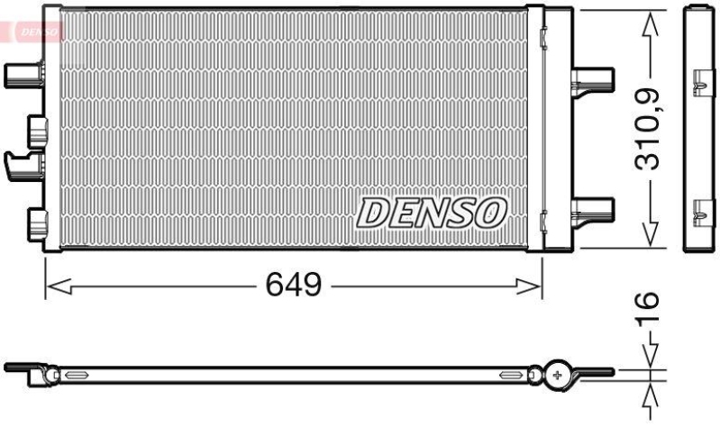 DENSO DCN05104 Kondensator A/C MINI MINI (F56) (14-17)