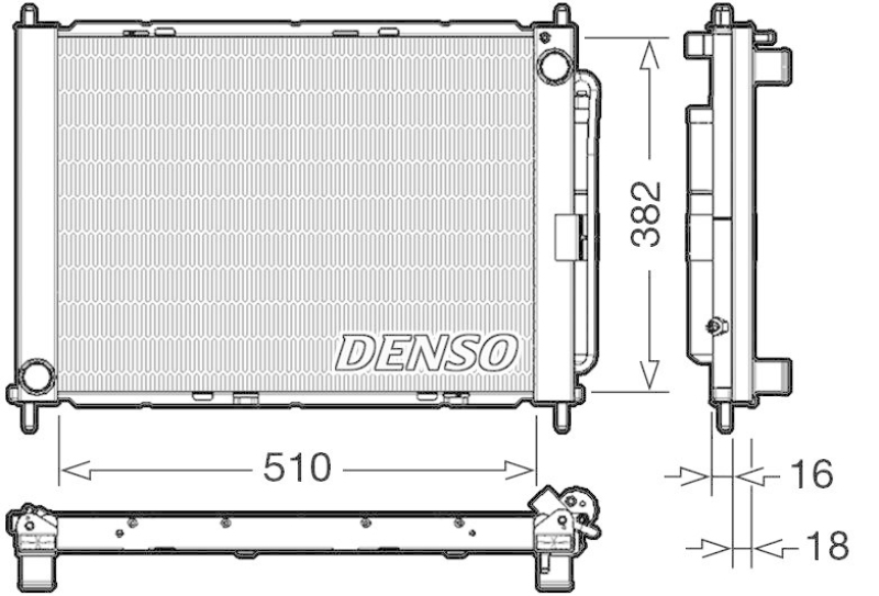 DENSO DRM23104 Kühler RENAULT