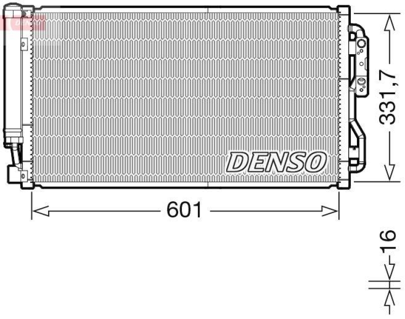 DENSO DCN05105 Kondensator A/C BMW 2 Coupe (F22, F87) M2 3.0 (15-18)