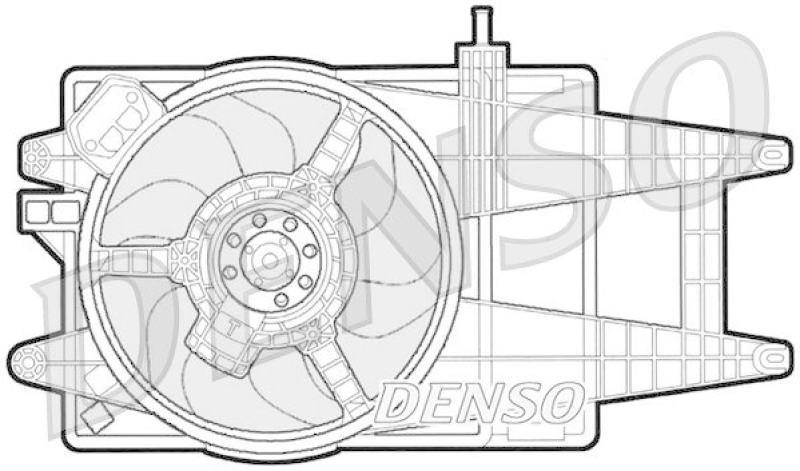 DENSO DER09042 Kühlerlüfter FIAT IDEA 1.4 16V (2004 - )