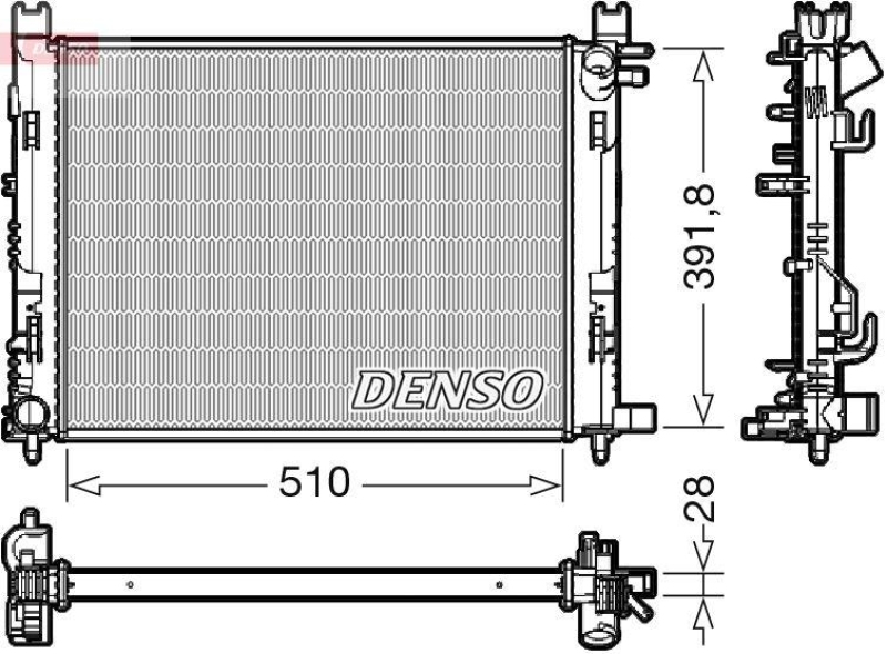 DENSO DRM23109 Kühler DACIA SANDERO II TCe 90 (12- )