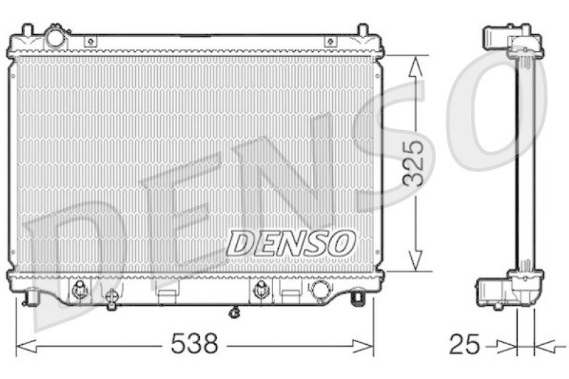 DENSO DRM44014 Kühler MAZDA MPV II (LW) 3.0 i V6 (2002 - 2006)