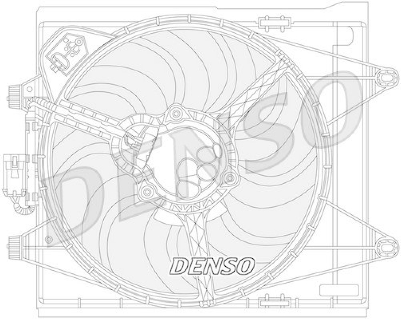 DENSO DER09051 Kühlerlüfter FIAT PANDA (519, 319) 1.2 (2012 - )