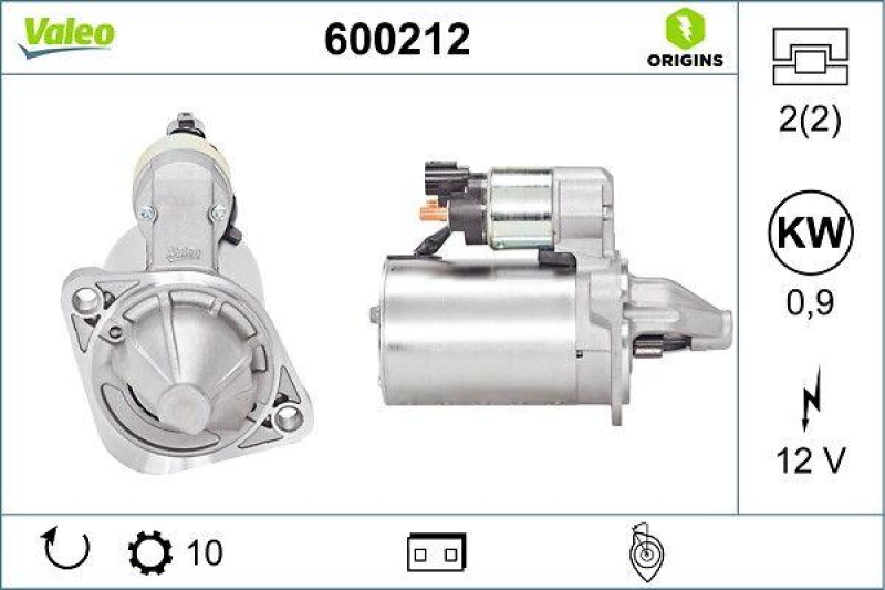 VALEO 600212 Starter Neu - ORIGINS