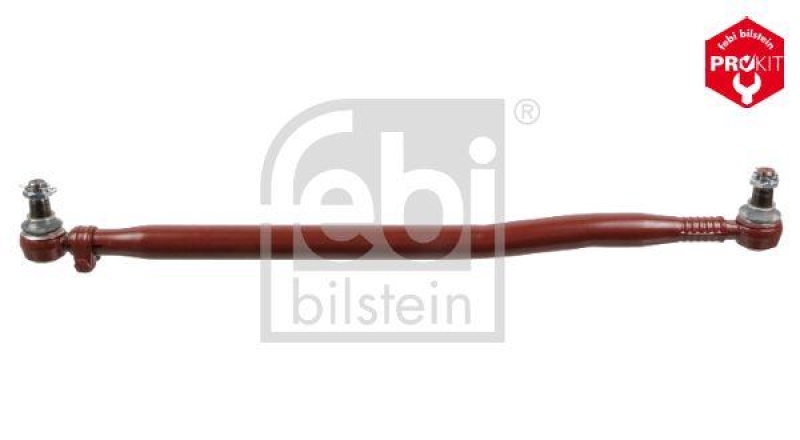 FEBI BILSTEIN 02738 Lenkstange mit Kronenmuttern und Splinten, vom Lenkgetriebe zur 1. Vorderachse f&uuml;r M A N