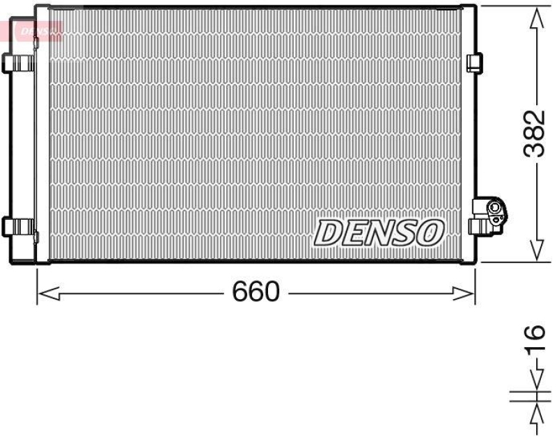 DENSO DCN05107 Kondensator A/C BMW 5 (G30, F90) M5 4.4 (17-)