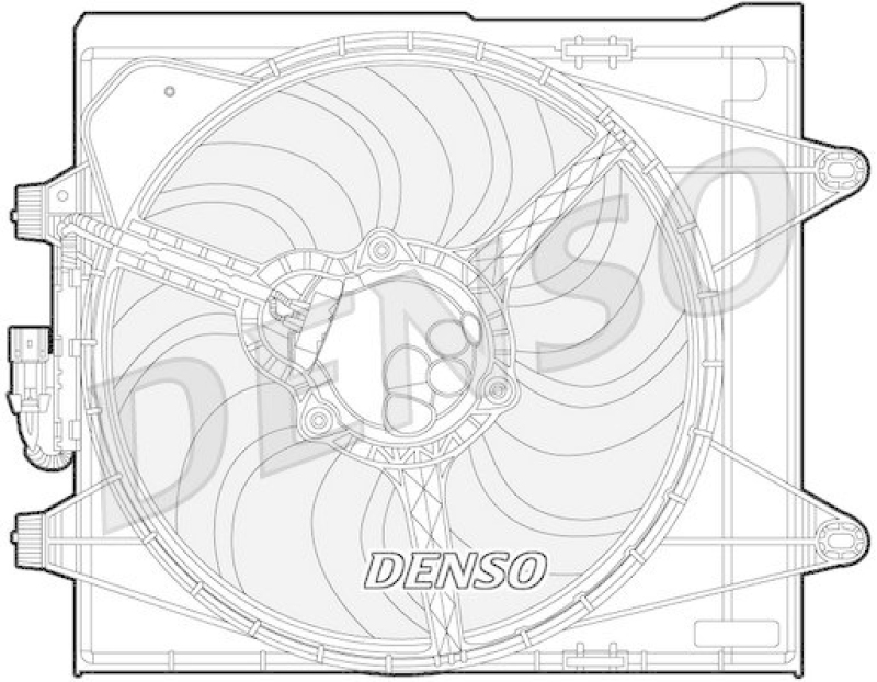 DENSO DER09052 Kühlerlüfter FIAT PANDA (519, 319) 0.9 (2012 - )