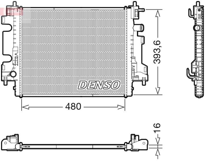 DENSO DRM23113 Kühler SMART FORTWO Coupe (453) (14-)