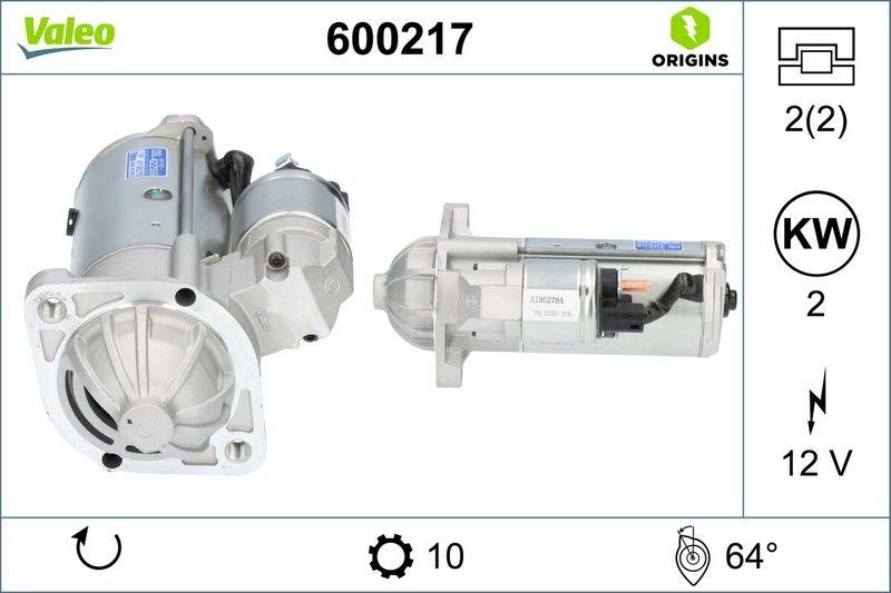 VALEO 600217 Starter Neu - ORIGINS