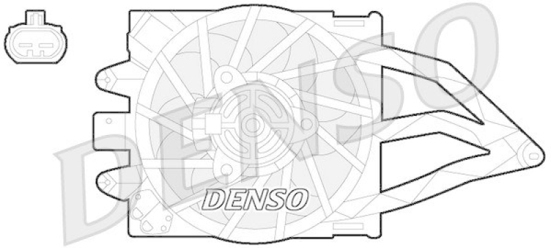 DENSO DER09057 Kühlerlüfter FIAT PANDA (169) 1.2 (2003 - )