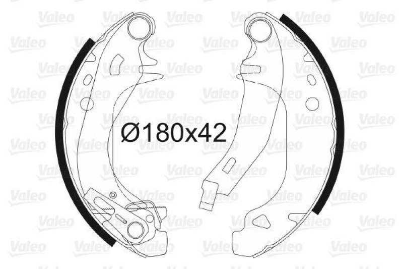 VALEO 562109 Bremsbacken-Satz