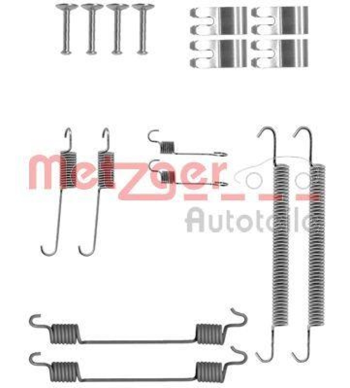 METZGER 105-0029 Zubehörsatz, Bremsbacken für LAND ROVER HA