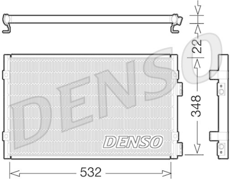 DENSO DCN06002 Kondensator A/C CHRYSLER PT CRUISER (PT_) 2.0 (2000 - 2010)