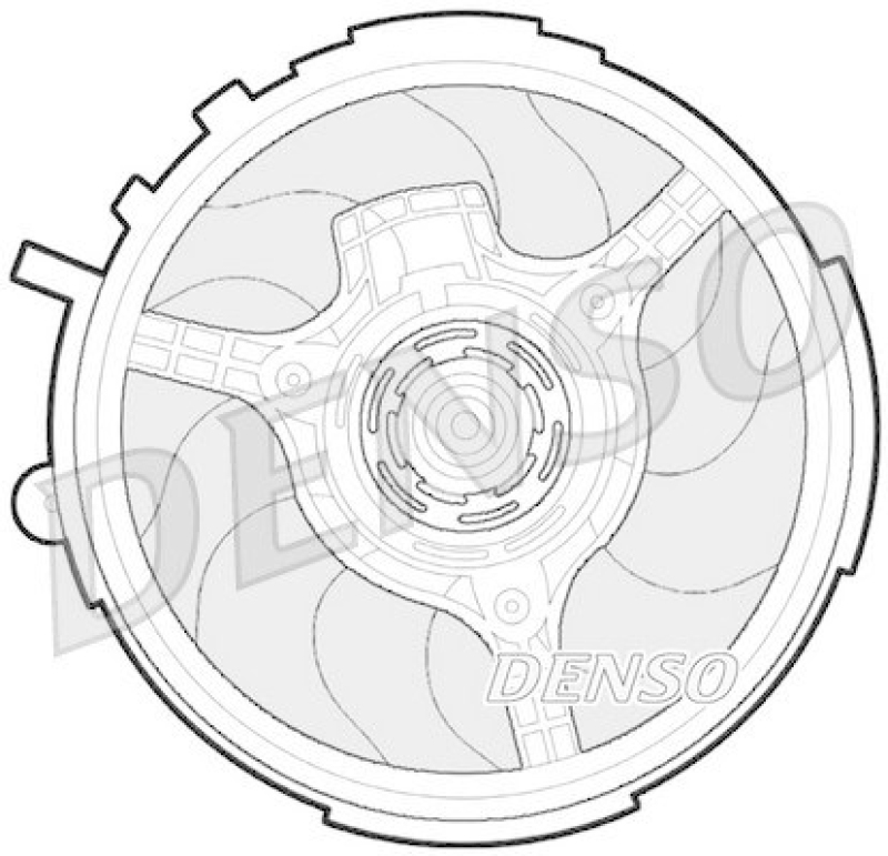 DENSO DER09061 Kühlerlüfter FIAT STILO (192) 1.6 16V (192_XB1A) (2001 - 2006)