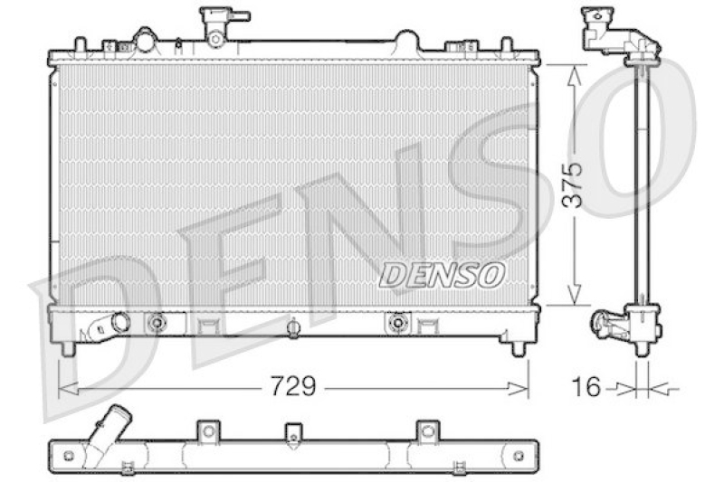 DENSO DRM44022 Kühler MAZDA 6 Estate (GH) 2.5 MZR (2008 - )