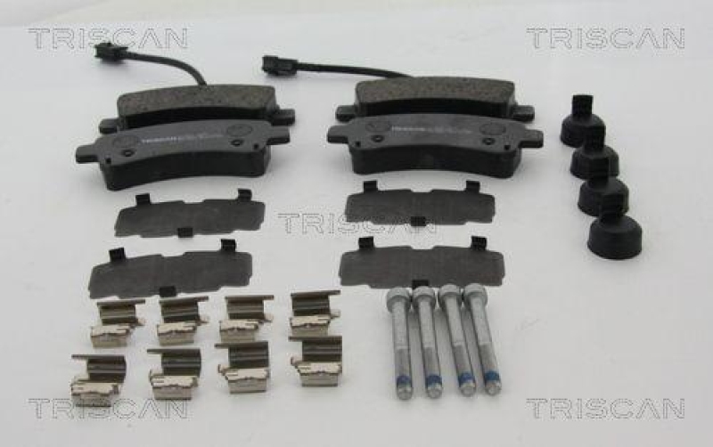 TRISCAN 8110 10607 Bremsbelag Hinten für Citroen, Fiat, Prugeot