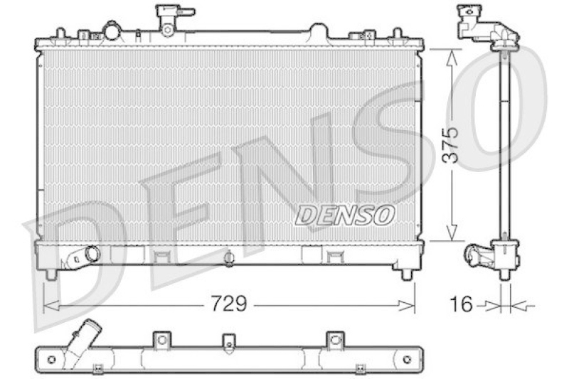 DENSO DRM44023 Kühler MAZDA 6 Estate (GH) 2.5 MZR (2008 - )