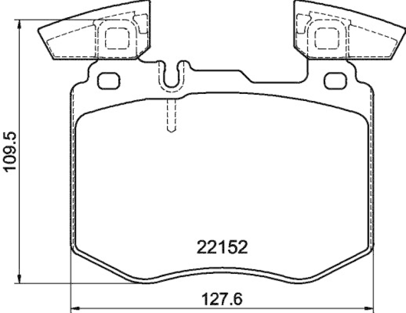 HELLA 8DB 355 039-981 Scheibenbremsbelagsatz