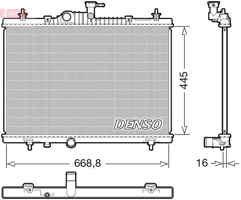 DENSO DRM23118 Kühler RENAULT KOLEOS I (HY_) 2.5 4x4 (08-)