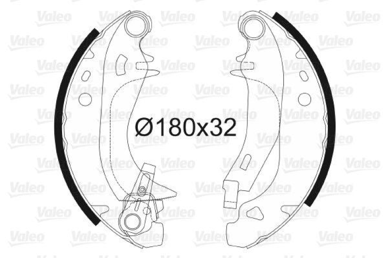 VALEO 562453 Bremsbacken-Satz