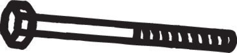 BOSAL 258-887 Schraube Abgasanlage