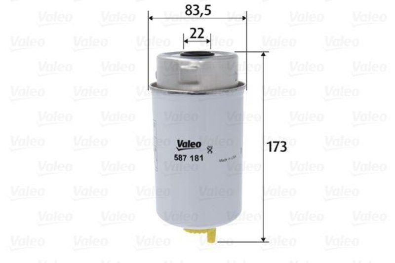 VALEO 587181 Kraftstofffilter, Diesel