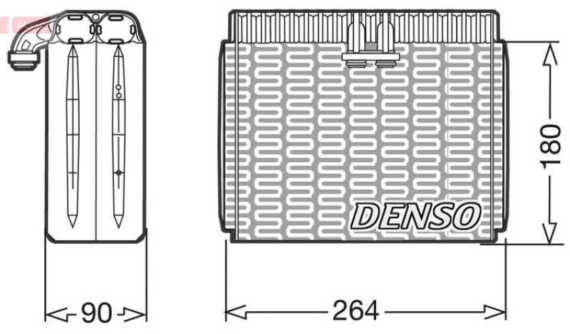 DENSO DEV01010 Verdampfer A/C FIAT MAREA Weekend (185) 1.6 100 16V BJ: 1996 - 2002