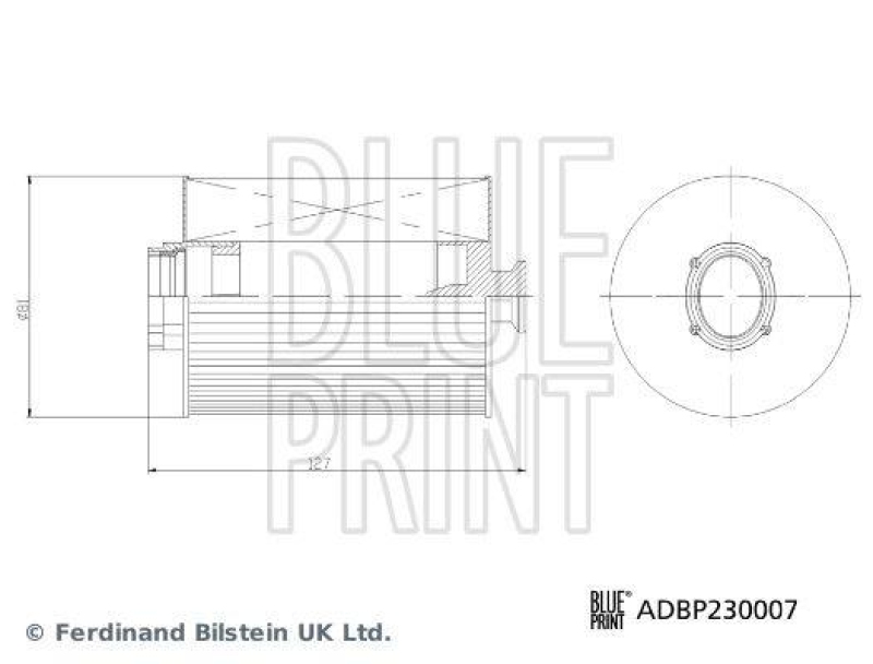 BLUE PRINT ADBP230007 Kraftstofffilter für Foton (Beigi)