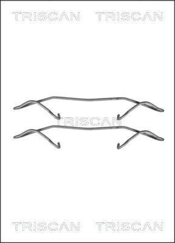 TRISCAN 8105 241598 Montagesatz, Scheibenbremsbelag für Opel Omega B